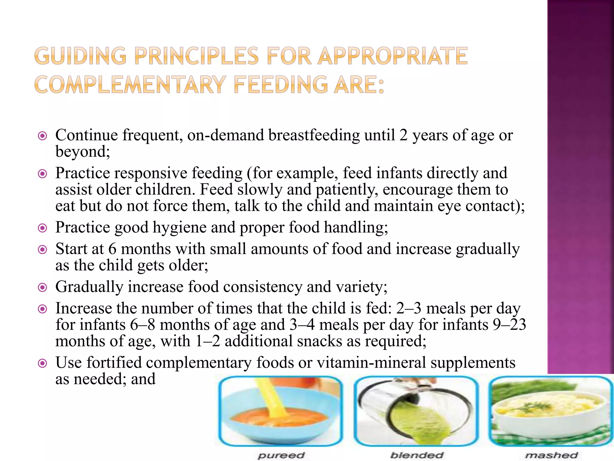 Nutrition in adolescent girls and Complimentary feeding | PPTX