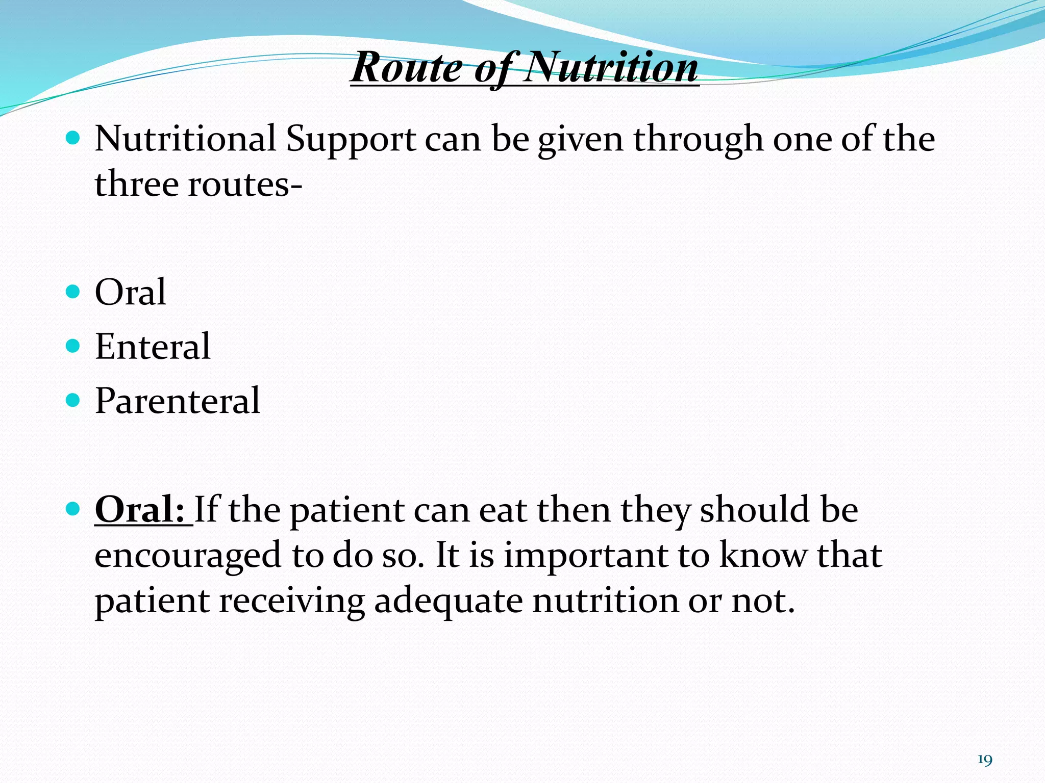 Nutrition in critically ill patients | PPTX