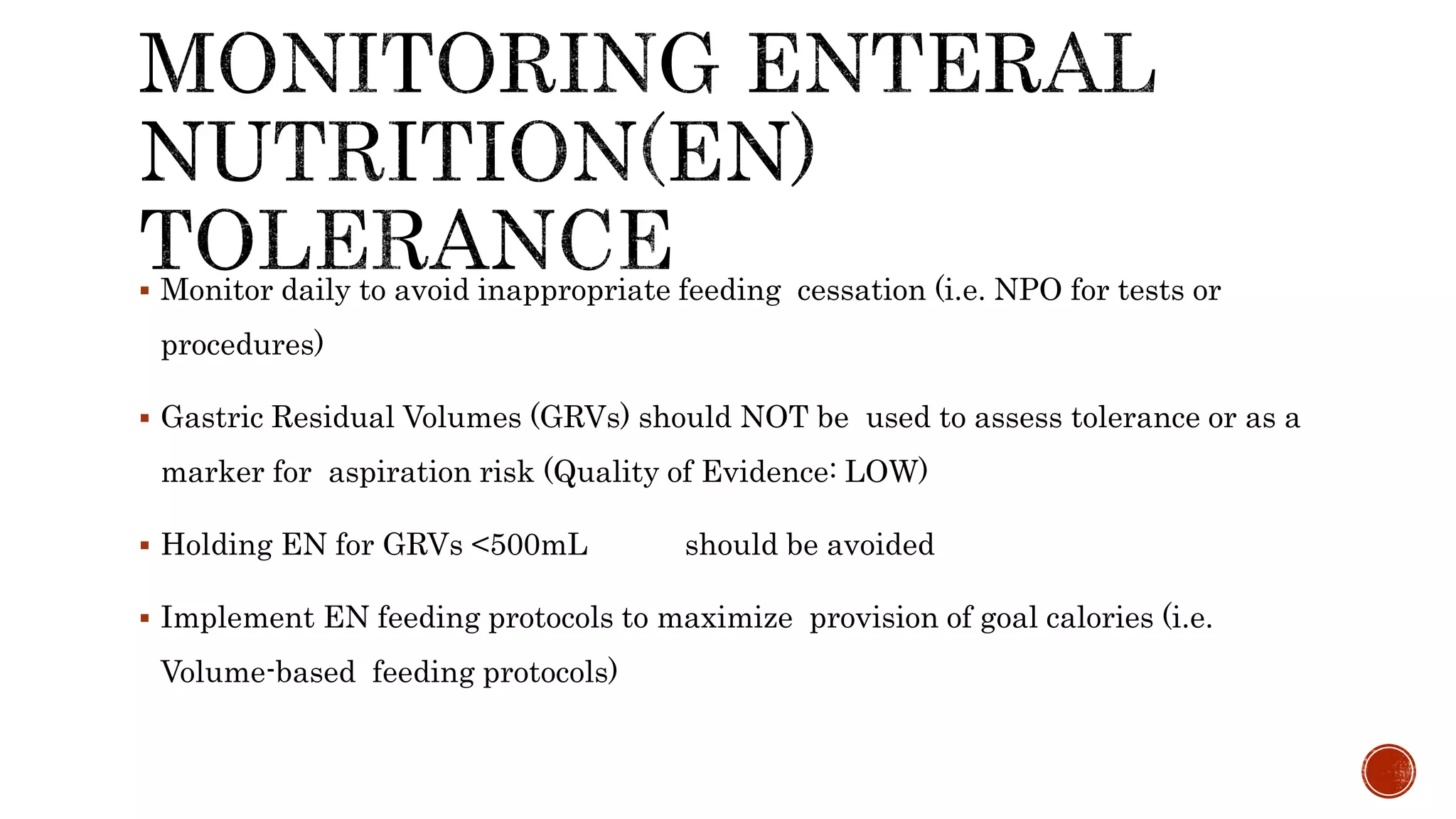 Nutrition in critically ill patients | PPTX