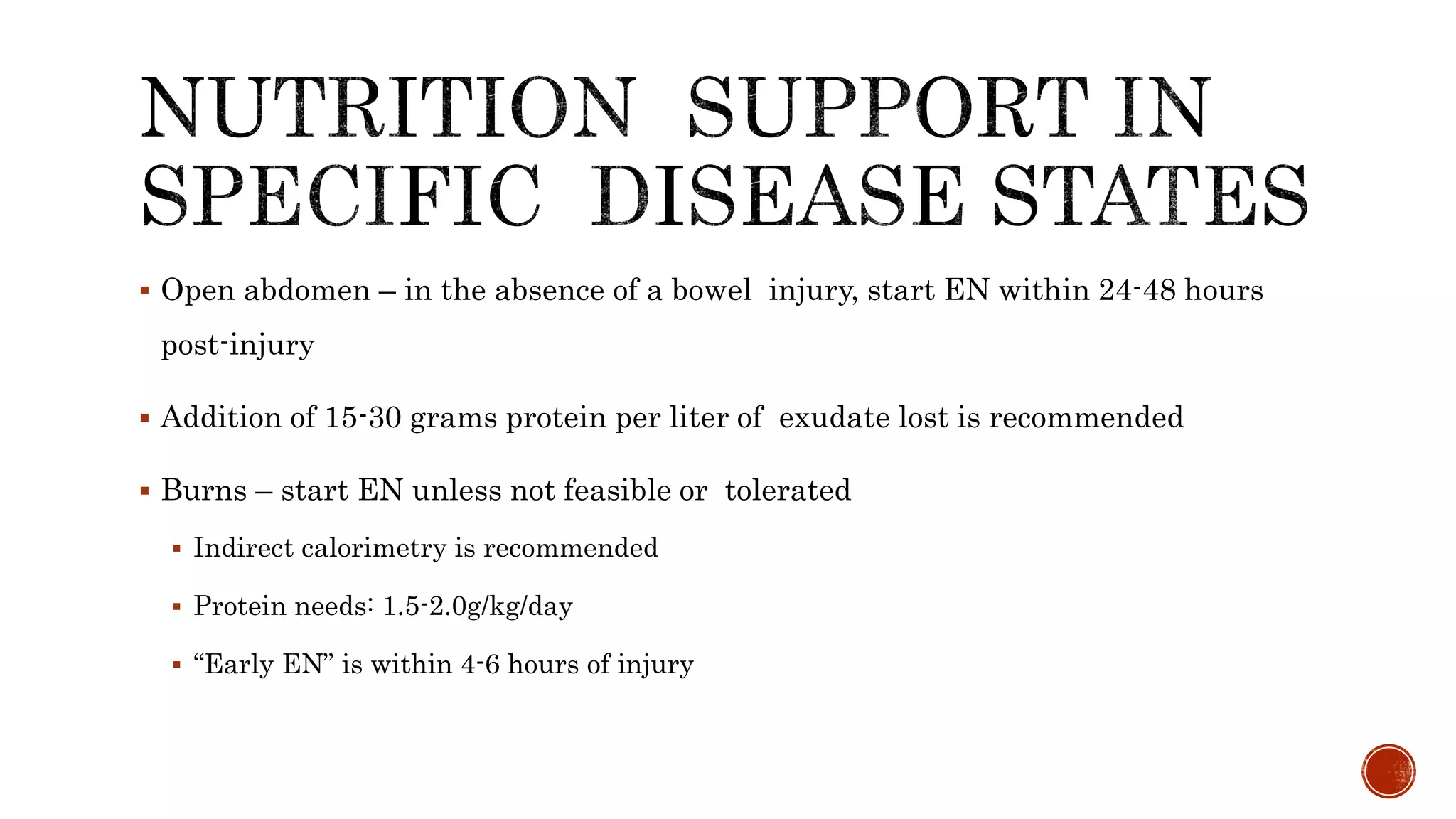 Nutrition in critically ill patients | PPTX