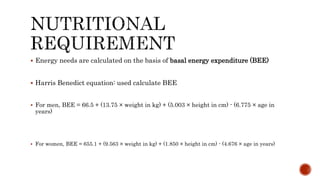 Nutrition in critically ill patients | PPTX