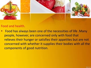 Nutrition In optimal  Health (1).pptx