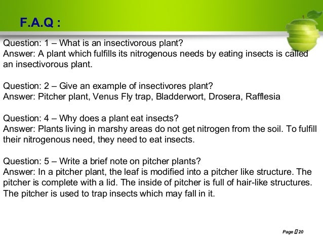 Nutrition in plants, Class- VII, NCERT Based