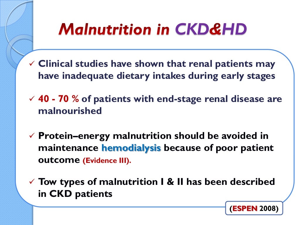 Nutrition in renal patient