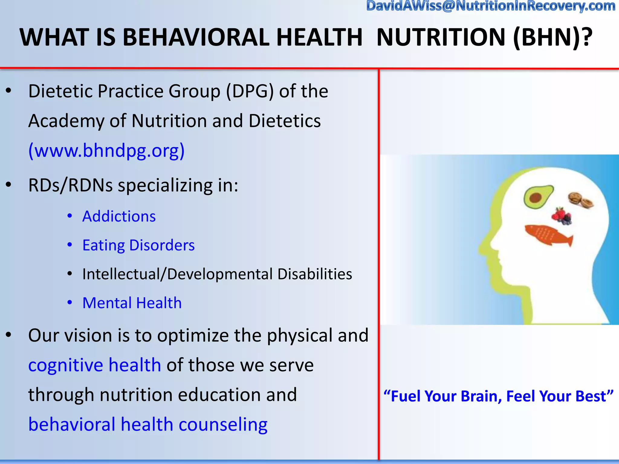 Nutrition Interventions in Addiction Recovery: The Role of the ...