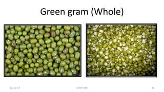 Green gram (Whole)
22-Jul-17 SPOTTERS 36
 