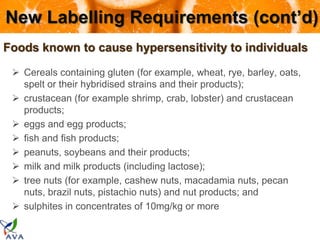 Labelling Pecan Nutrition Labeling & Claims Singapore 2012 | PDF