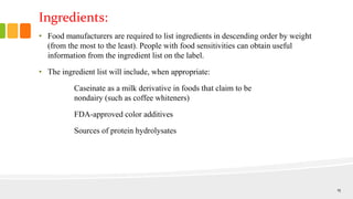 Nutrition labelling | PPTX