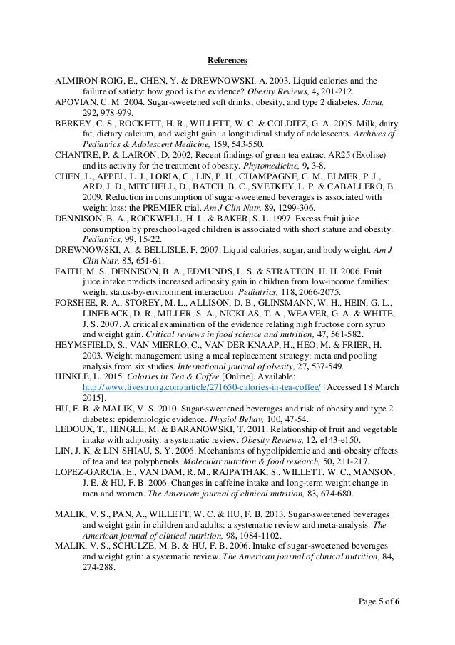 Liquid calories promote weight gain fact or fiction?