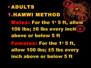Hamwi Method Formula Nutrition – ncp | PPT