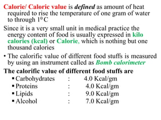 NUTRITION Notes for Allied Health Sciences | PDF
