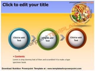 Nutrition Powerpoint Template - Templates for PowerPoint | PPTX