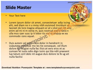 Nutrition Powerpoint Template - Templates for PowerPoint | PPTX