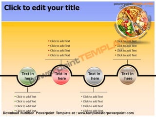 Nutrition Powerpoint Template - Templates for PowerPoint | PPTX