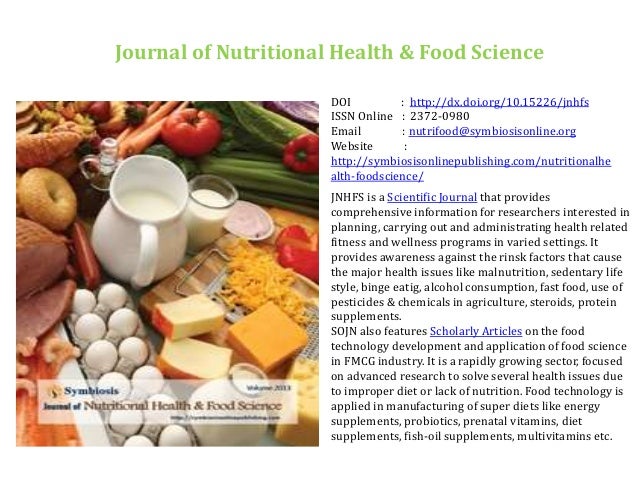 Journal of Nutritional Health & Food Science