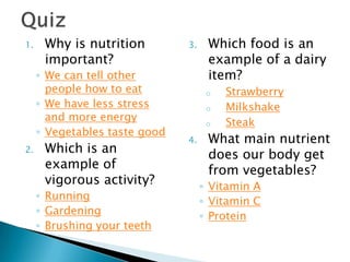 Nutrition presentation