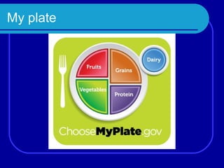 My plate
 