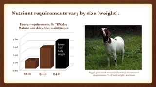 Nutrition for Small-Scale Goat Farms | PPTX | Veterinary Medicine | Pets
