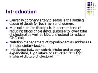 Nutrition support in cardiovascular disease | PPTX