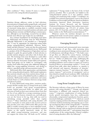 Nutrition therapy for eating disorder | PDF