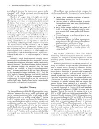 Nutrition therapy for eating disorder | PDF