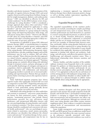 Nutrition therapy for eating disorder | PDF