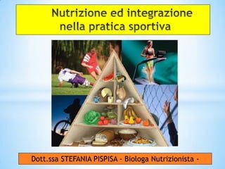 Dott.ssa STEFANIA PISPISA - Biologa Nutrizionista -
 