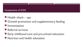 National Nutritional programmes in india | ODP