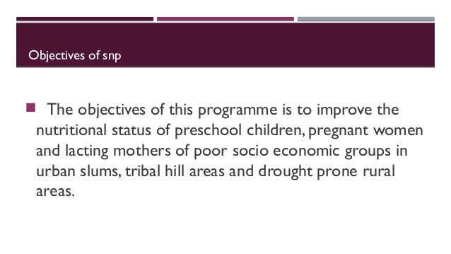 National Nutritional programmes in india
