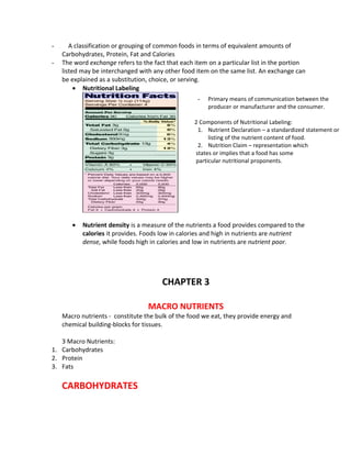 Nutrtion and diet therapy prelim