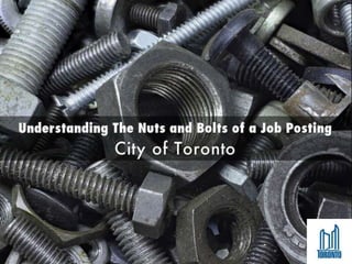 Understanding the Nuts and Bolts of a Job Posting