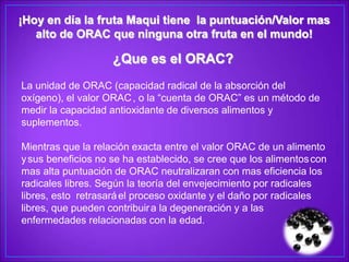 Abundante en antocianinas