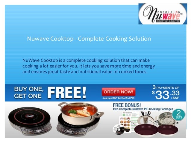 Nuwave Cooktop Complete Cooking Solution