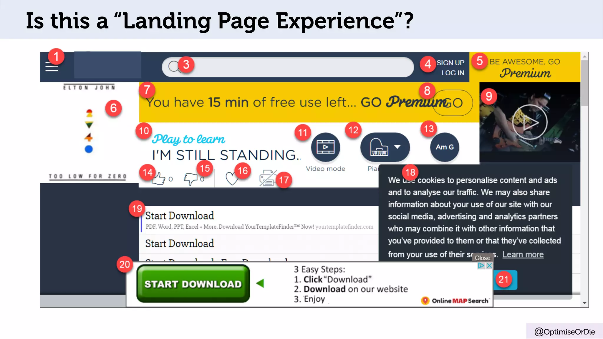 @OptimiseOrDie
Is this a “Landing Page Experience”?
 