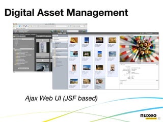 OEM or SI integration Embedding Nuxeo Services in third party apps Configuration and Nuxeo service stack usage 