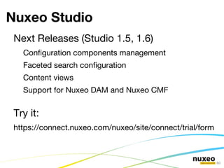 Nuxeo EP Architecture Goals Powerful and clean extension points Agility to deploy and integrate in complex environments 