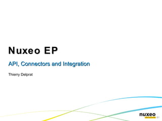 10 000 foot view Nuxeo Runtime:  component and deployment model OSGi component model 