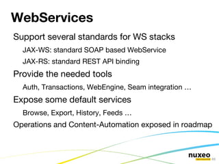 Database and File System Nuxeo EP  distribution Java container 