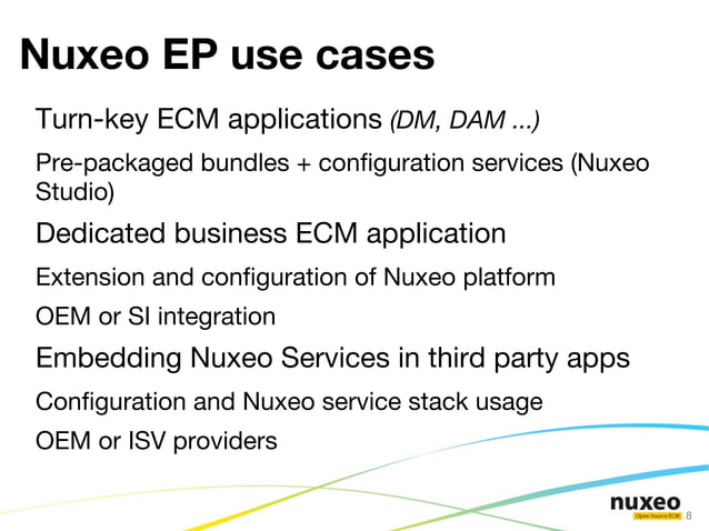Nuxeo Enterprise Platform (Nuxeo EP) Technical Overview PPT