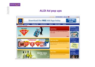 ALDI Ad pop ups
 