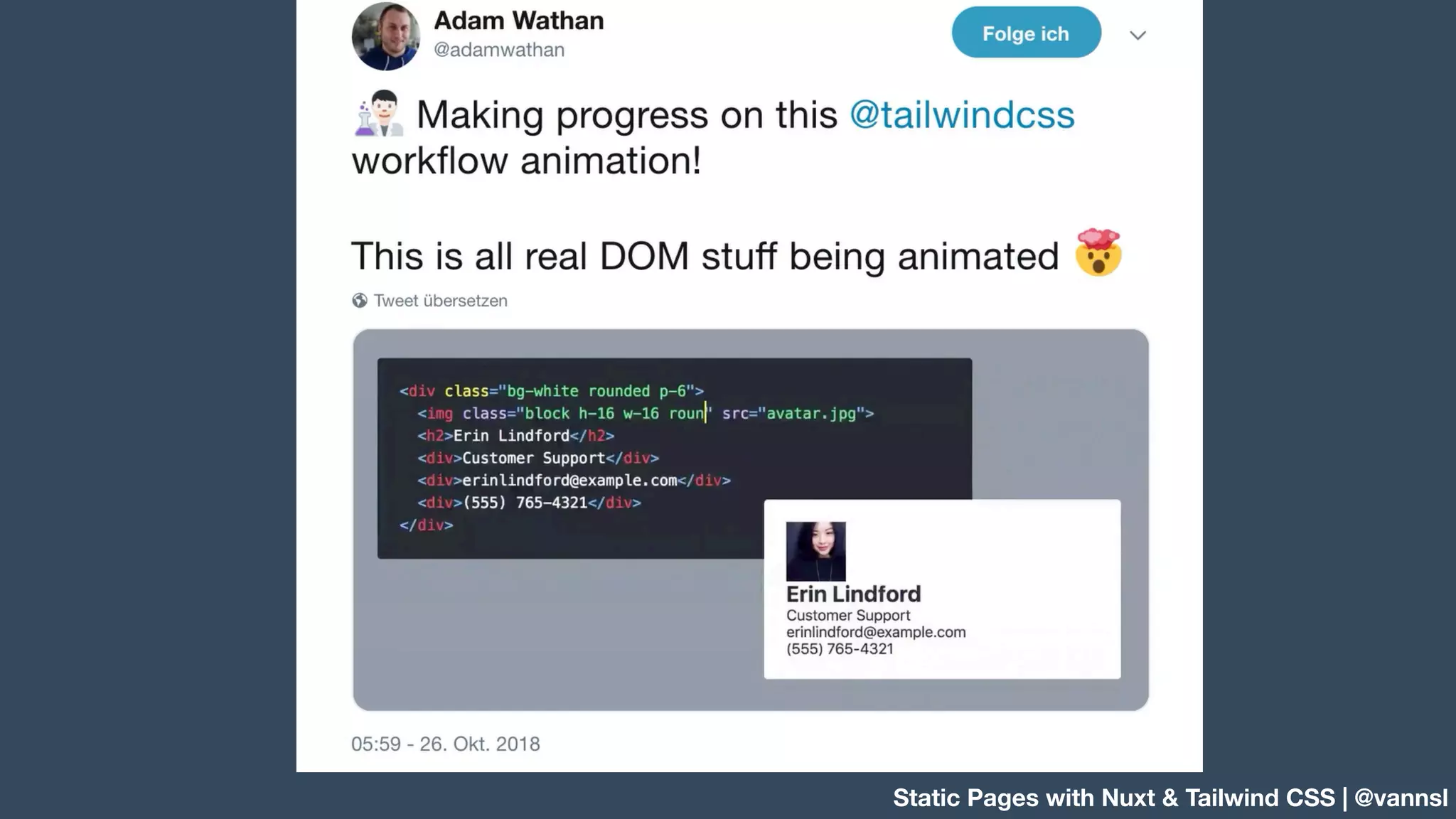 Static Pages with Nuxt & Tailwind CSS | @vannsl 