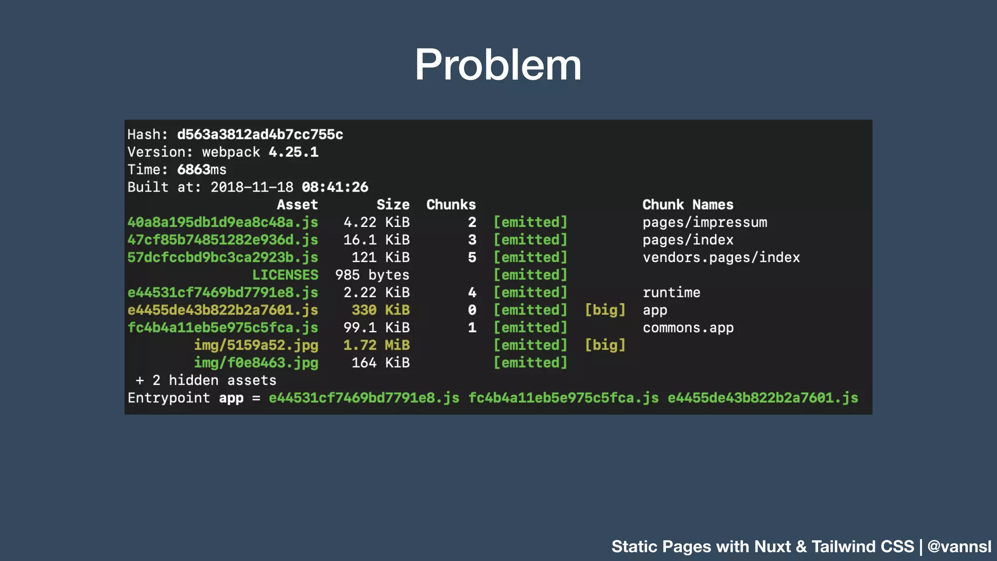 Static Pages with Nuxt & Tailwind CSS | @vannsl Problem 