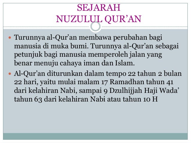 Pengertian Nuzulul Qur An Secara Singkat Wallpaper