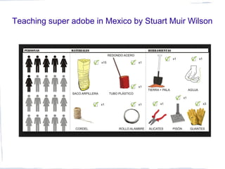 Teaching super adobe in Mexico by Stuart Muir Wilson
 