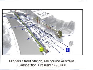 Flinders Street Station, Melbourne Australia.
(Competition + research) 2013 c.
 