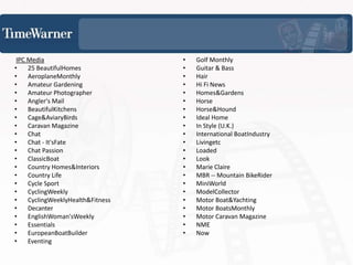                      ¿Quiénes conforman TimeWarner?