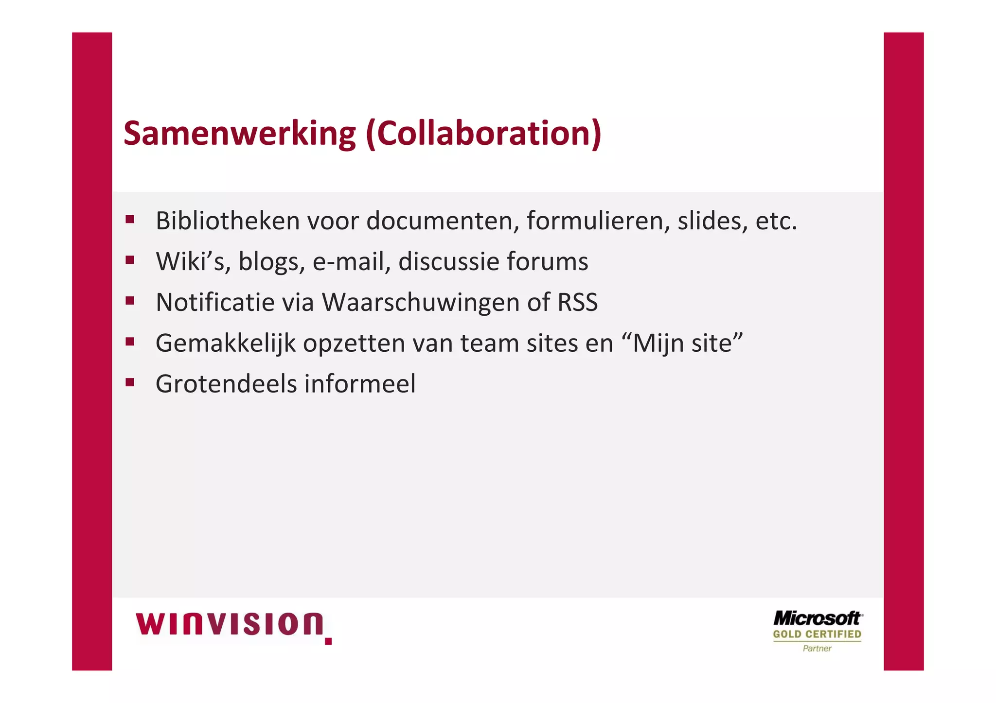 SharePoint Digitale Documentenhuishouding NVBA