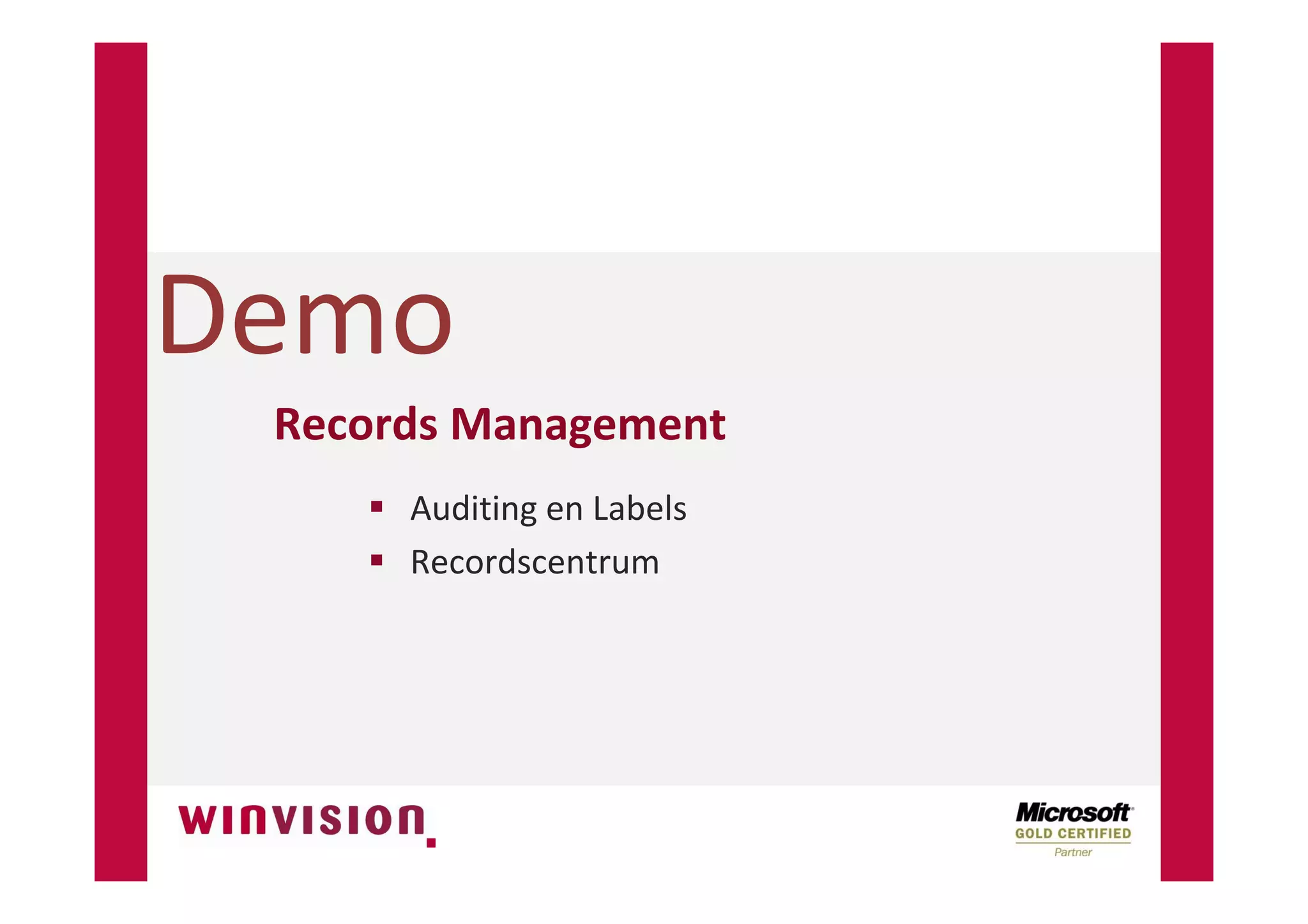 SharePoint Digitale Documentenhuishouding NVBA