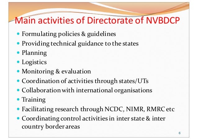 National Vector Borne Disease Control Programme