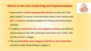  States and UTs should categorize their districts so that even if the
given state/UT is not yet in the elimination phase,...